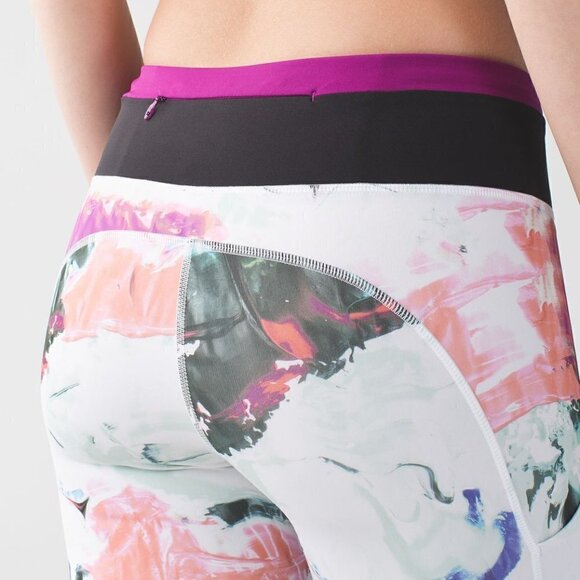 NWT Lululemon Speed Tight III *All Full-On Luxtreme Pigment Wave Multi Black Sz4 - Picture 9 of 14